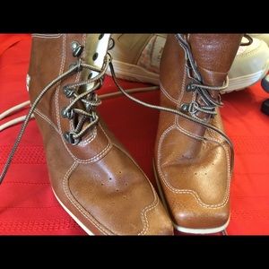 Timberland wedge boot ladies cognac 7m Shoes